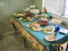 Grandma made a big spread for the Baby Shower!